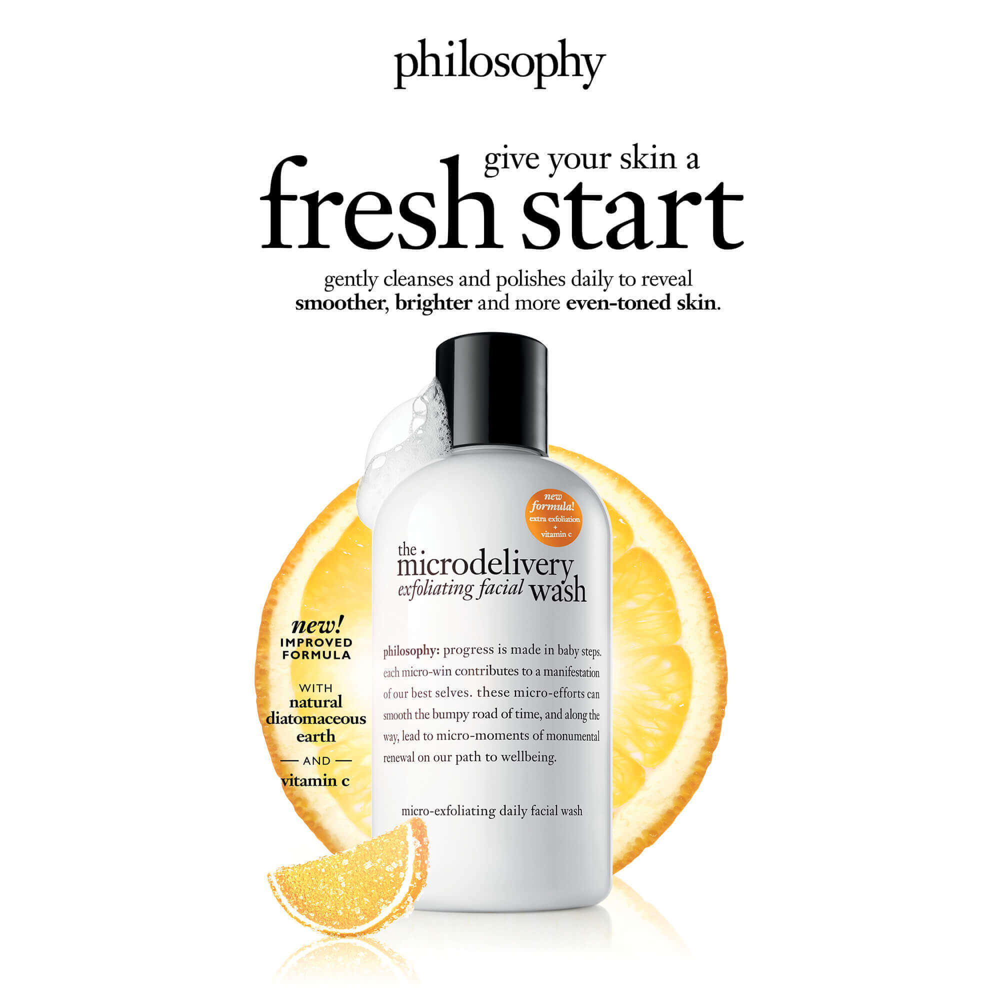 PHILOSOPHY , The Microdelivery Exfoliating Facial Wash , โฟมล้างหน้า ,  โฟมล้างหน้าพร้อมเม็ดสครับ , สครับหน้า , โฟมล้างหน้าผิวขาว 