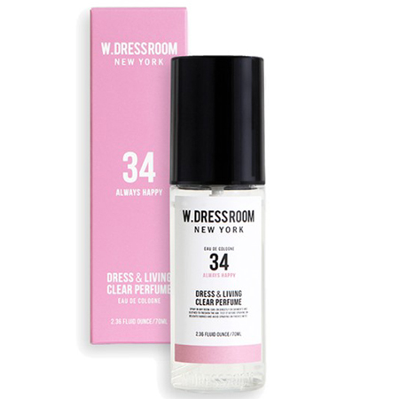 W.Dressroom No.34 Always Happy 70 ml. กลิ่นหอมของดอกไม้นานาพันธุ์ สะท้อนความเป็นหญิงสาวผู้สดใส ใครได้กลิ่นก็พลานทำให้แฮปปี้ไปด้วย