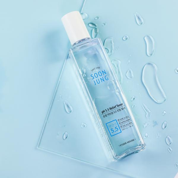 Etude House,SOON JUNG,อีทูดี้,ซุนจุง,Etude House Soon Jung,Etude House Soon Jung ph5.5 Relief Toner 180ml.,etude house ราคา ,Soon Jung Toner,etude house ขายที่ไหน, etude house ของแท้