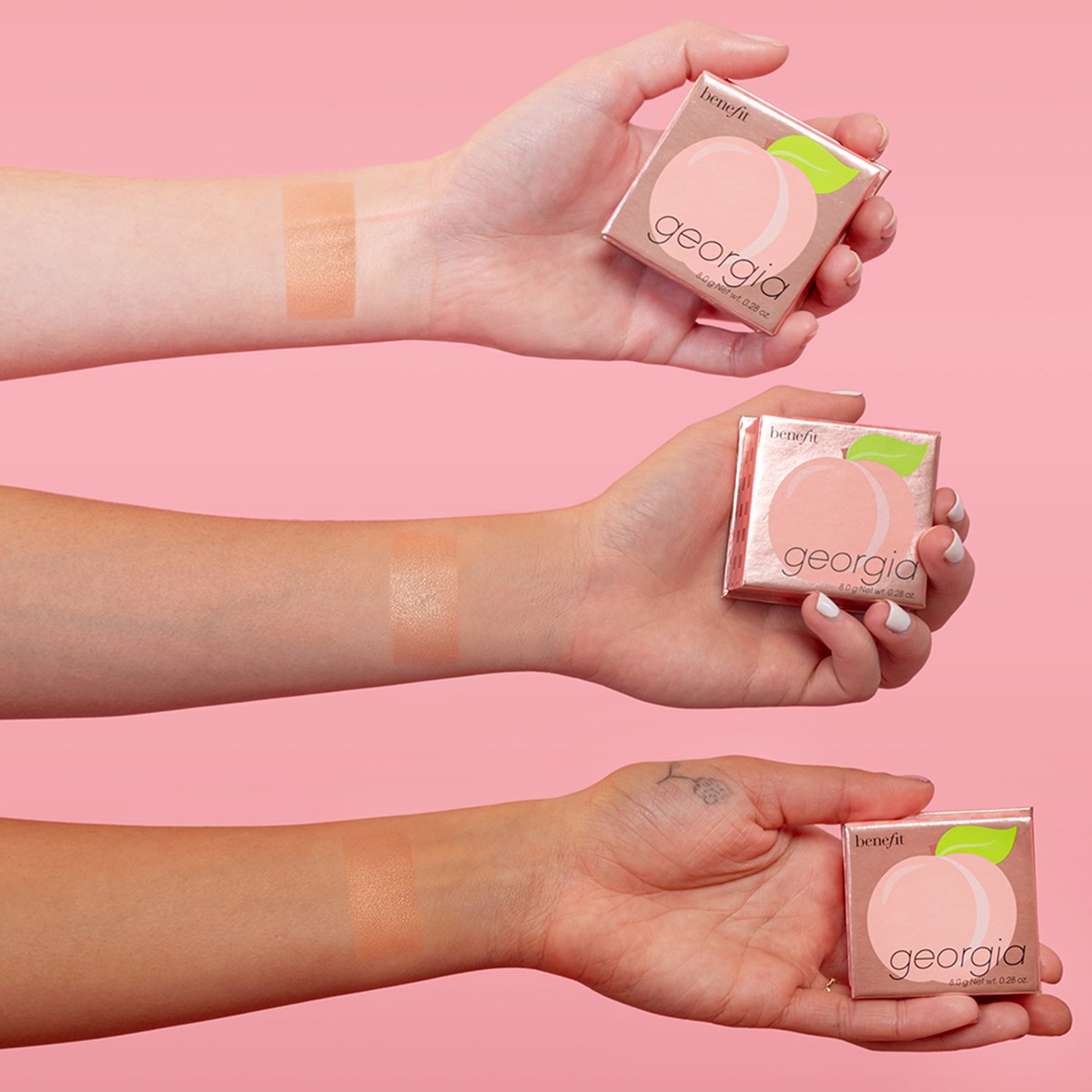 Benefit, Benefit Georgia Golden Peach, Benefit Georgia Golden Peach รีวิว, Benefit Georgia Golden Peach Blush Mini, Benefit Georgia Golden Peach Blush Mini 4g, Benefit บลัชออน, บลัชออนสีพีชประกายทอง, Benefit รีวิว, Benefit ราคา, Benefit Georgia Golden Peach Blush Mini บลัชออนสีพีชประกายทอง