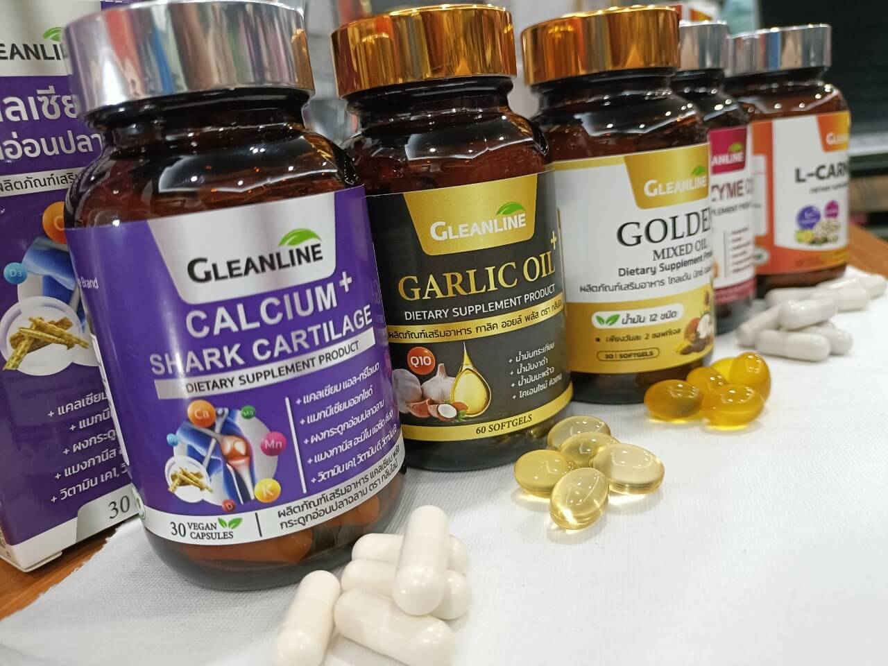 Garlic Oil+,น้ำมันกระเทียม,Gleanline Garlic Oil+ 