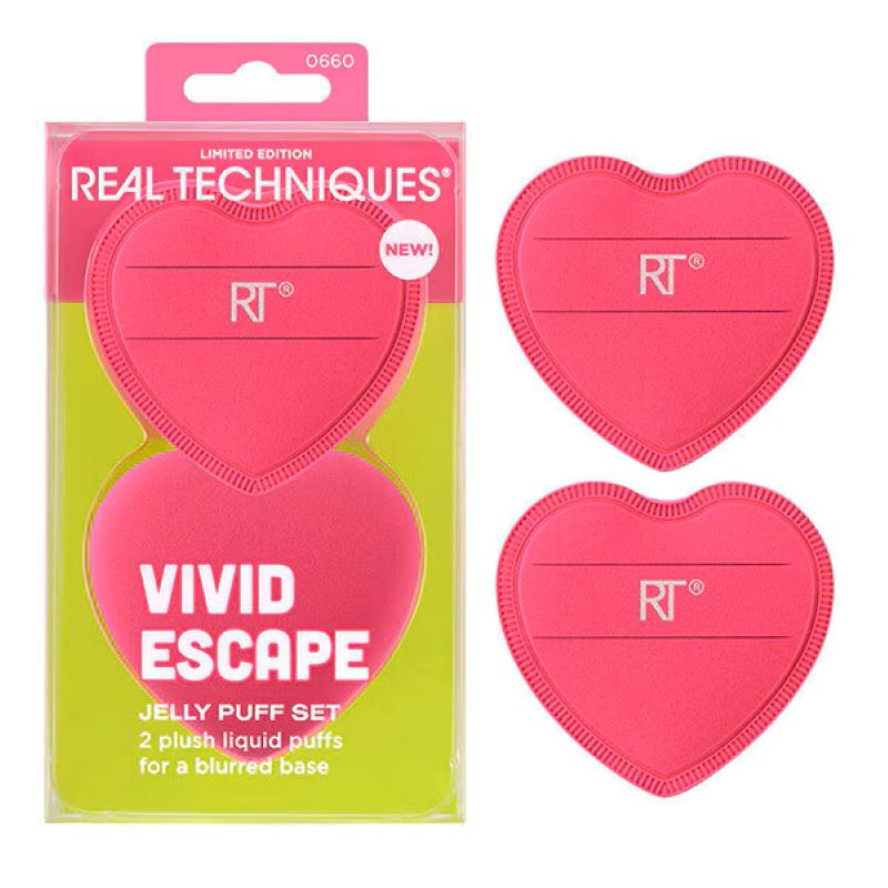 Real Techniques Vivid Escape Jelly Puff Set , พัฟ Real Techniques, REAL TECHNIQUES ราคา ,REAL TECHNIQUE รีวิว ,REAL TECHNIQUES พัฟ