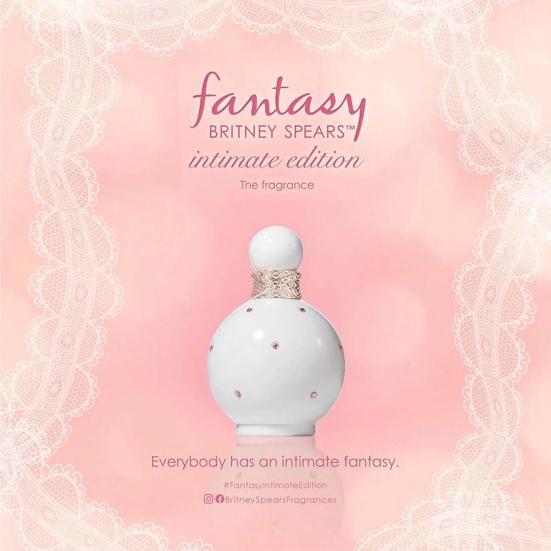 Britney Spears Fantasy Intimate Edition EDP 100ml, น้ำหอม Britney Spears Fantasy,Floral-Fruity-Gourmand,Britney Spears, Britney Spears Fantasyราคา , Britney Spears Fantasy รีวิว , Brown sugar note perfume , Britney spears fantasy candied